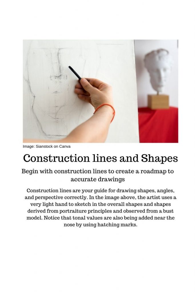 Construction lines for better drawing